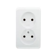 Prima Gniazdo podwójne b/u 16A IP20 białe GWN-220P WDE001040