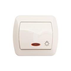 Simon Akord Przycisk /światło/ z podświetleniem biały AS1L/11 WMAL-481xxx-1012