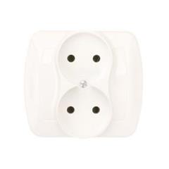 Simon Akord Gniazdo podwójne b/u 16A IP20 białe AG2/11 WMAW-40200x-1012