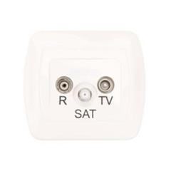 Simon Akord Gniazdo antenowe RD/TV/SAT końcowe białe AAS/11 WMAA-43018x-1013