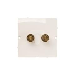 Simon Basic Gniazdo głośnikowe pojedyncze białe BMGL2.02/11 WMUG-010002-1011