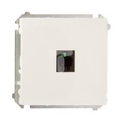Simon Basic Gniazdo telefoniczne pojedyncze RJ11 białe BMTU.01/11 WMUT-0110xx-1013