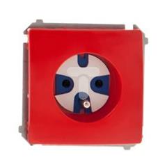 Simon Basic Gniazdo pojedyncze DATA z/u 16A IP20 z kluczem uprawniającym czerwone BMGD1.01/22 WMUW-01111x-A011
