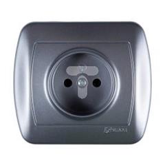 Simon Akord Gniazdo pojedyncze b/u 16A IP20 aluminium metalizowane AG1e/26 WMAW-40100x-D012