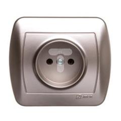 Simon Akord Gniazdo pojedyncze b/u 16A IP20 satyna metalizowana AG1e/29 WMAW-40100x-H012