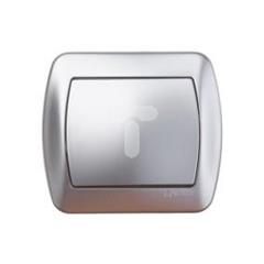 Simon Akord Łącznik jednobiegunowy aluminium metalizowane AW1/26 WMAL-410xxx-D012