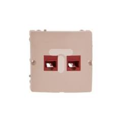 Simon Basic Gniazdo komputerowe podwójne 2xRJ45 kat.5e beżowe BMF52.02/12 WMUK-0520F2-9011
