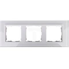 Simon 82 Ramka potrójna pozioma szklana/ ramka pośrednia biała 82637-30 TSI-82637-30