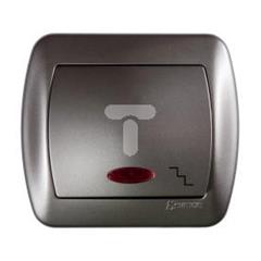 Simon Akord Łącznik schodowy z podświetleniem satyna metalizowana AW6L/29 WMAL-461xxx-H012