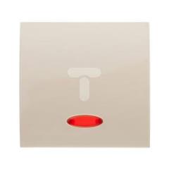 Simon Classic Klawisz pojedynczy łącznika jednobiegunowego z podświetleniem beżowy MKW1L/12 WMCL-K1X1XX-9013