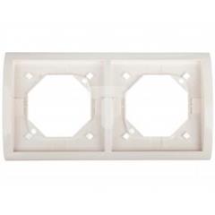 Simon Classic Ramka hermetyczna podwójna IP44 ecru MR2B/10 WMYZ-01201x-B012