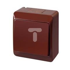 Hermes Łącznik schodowy hermetyczny IP44 brązowy ŁNT 0331-06