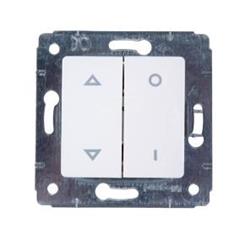 CARIVA Łącznik żaluzjowy dwubiegunowy 10A biały 773604