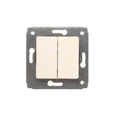 CARIVA Łącznik schodowy podwójny kremowy IP20 773708