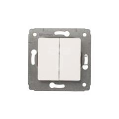 CARIVA Łącznik schodowy podwójny biały IP20 773608