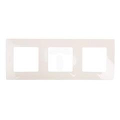 NILOE Ramka potrójna uniwersalna kremowa 665013