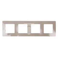 NILOE Ramka poczwórna uniwersalna popielata 665034