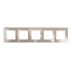 NILOE Ramka pięciokrotna popielaty tworzywo Poziomy i pionowy pięciokrotna 665035