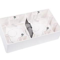 Puszka osprz n/t 4x 4mm2 159.5mm 88.5x 40mm IP44 biały n/t podwójna biala 664799