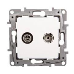 NILOE Gniazdo antenowe RTV końcowe białe 664562