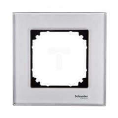 Merten System M Ramka pojedyncza szklana diamentowy srebrny MTN4010-3260