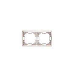 Simon Basic Standard Ramka podwójna uniwersalna satynowa BMR2/29 WMYZ-04220x-H013
