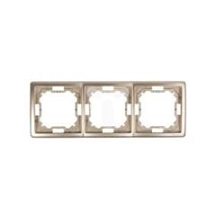 Simon Basic Standard Ramka potrójna uniwersalna satynowa BMR3/29 WMYZ-04320x-H013