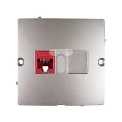 Simon Basic Gniazdo komputerowe pojedyncze RJ45 kat.5e satynowe BMF51.02/29 WMUK-0510F2-H011