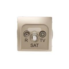 Simon Basic Gniazdo antenowe RD/TV/SAT końcowe satynowe BMZAR-SAT1.3/1.01/29 WMUA-03018z-H011