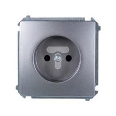 Simon Basic Gniazdo pojedyncze b/u 16A IP20 stal inox BMG1.01/21 WMUW-00100x-J021