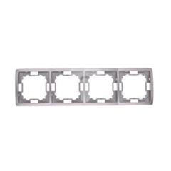 Simon Basic Standard Ramka poczwórna uniwersalna stal inox BMR4/21 WMYZ-04420x-J013