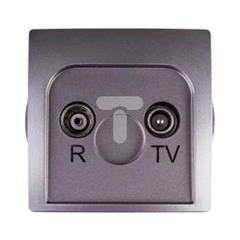 Simon Basic Gniazdo antenowe RD/TV końcowe separowane stal inox BMZAR1/1.01/21 WMUA-05010z-J011