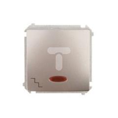 Simon Basic Łącznik schodowy z podświetleniem stal inox BMW6L.01/21 WMUL-061xxx-J011