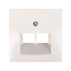 Berker/B.Kwadrat Element centralny gniazda przyłączeniowego 2xUAE śnieżnobiały 5314098989