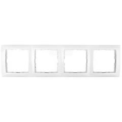 Berker/B.Kwadrat Ramka poczwórna śnieżnobiała 5310148989