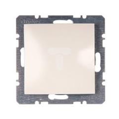 Berker/B.Kwadrat Zaślepka z elementem centralnym kremowa 10098982