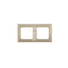 VALENA Ramka podwójna pozioma kremowa 774352
