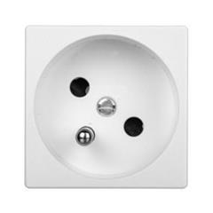 Simon Connect Gniazdo K45 pojedyncze z/u 16A IP20 czysta biel K22/9 TSC-K22-9