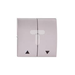 Simon Classic Klawisz podwójny przycisku żaluzjowego aluminium metalizowane MKZ1/26 WMCL-K4x2xx-D013