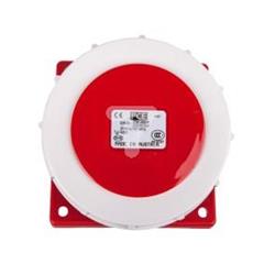 Gniazdo tablicowe 5P 32A 400V czerwone 80x97mm IP67 4252-6