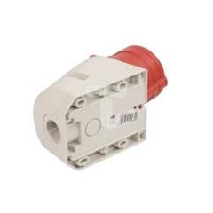 Gniazdo stałe 4P 32A 400V czerwone IP44 124-6