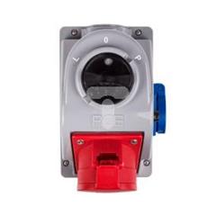 Zestaw instalacyjny z gniazdem 32A 5P (L-0-P) czerwony 960625411W