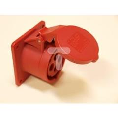 Gniazdo tablicowe proste TWIST 32A 400V 3P+Z 75x75mm 324-6f7