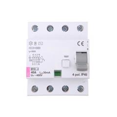 Wyłącznik różnicowoprądowy 4P 40A 0,03A typ AC EFI6-4 002062138