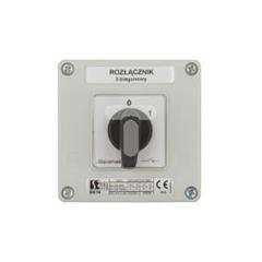 Łącznik krzywkowy 0-1 3P 16A w obudowie SK16-2.8211\OB11