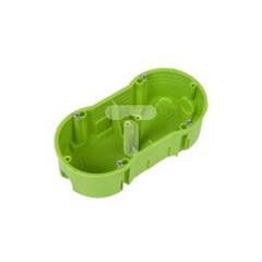 Polmark Puszka podtynkowa podwójna 60mm zielona TP PU-PP-FPP-F2X60PŁ-N TPPU-PP-F2X60PN