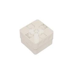 Puszka n/t odgałęźna bez zacisków 76x76x53mm z dławnicami membranowymi IP55 szara DE 9220 60000797