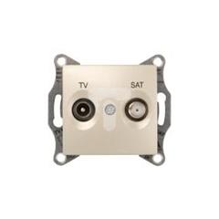Sedna Gniazdo antenowe TV/SAT końcowe satynowe SDN3401668