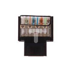 Wkład gniazda telefonicznego pojedynczy RJ11 czarny RJ11 WM1T-W1xxxx-0011