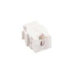 Wkład gniazda komputerowego pojedynczy RJ45 kat.6 nieekranowany MOLEX biały MRJ456 WM1K-W2xxMx-0011